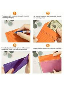 Budget Envelope, Cash Envelope PP Binder, Monthly Tracking Of Weekly Budget Planner, Cash Envelope Stickers For Budgeting, Savings On Sinking Fund Overhead - Multicolor - View 6