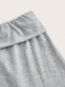 SHEIN EZwear 2 chiếc quần ống rộng cạp cao đơn giản cho nữ, thích hợp cho mùa hè - Nhiều màu - Xem 8