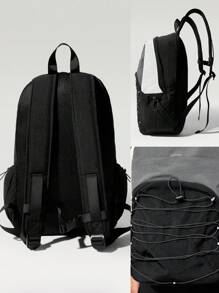 GLOWMODE Training Outdoor Wandern Rückzug Elastischer reflektierender Kordelzug Seitentasche mit Kordelzug Innentasche mit Reißverschluss Rucksack