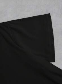 Manfinity Dauomo Believe In Myself Classic Mouse Print T-Shirt, Regular Fit For Men - Black - View 4