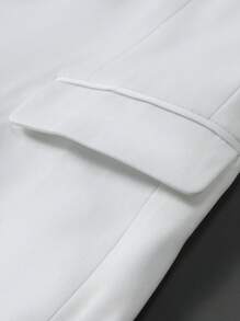 Manfinity Mode 1 Set Men Front Button Long Sleeve Minimalist Top And Long Pants Suit
