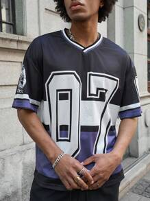 PAVTROS 男士印花圆领 T 恤，休闲时尚，适合日常穿着 - 彩色 - 查看 4