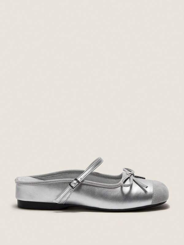 Muvela Women's Versatile Bowknot Mary Jane Flat Slip-On Shoes, New Design Spring Shoes Spring Break Easter