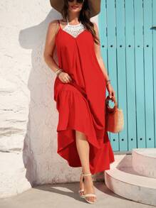 INAWLY Plus Size Simple Fashion Casual Everyday Dress - Multicolor - View 5