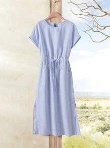 Rusticease Atuendo de verano, vestidos midi para mujer, ropa de mujer para vacaciones tropicales