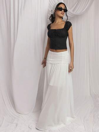 COSMINA Roupas de Verão Estilo Boêmio Sexy Vestidos Pequenos no Estilo Ocidental com Laço para Mulheres de Férias