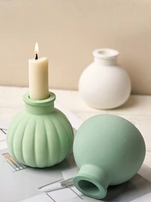 Stampo in silicone per vasi in cemento, fai da te, artigianato, bottiglia di profumo, decorazioni, stampo per gesso, resina, vasi di fiori in cemento, accessori - Bianco - Visualizzare 10