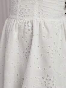 COSMINA Women Mini Dress, Vacation, Wedding, Western Wear For Women, Petite Size, Sexy, Bohemian Style, Summer Outfits For Women - White - View 7