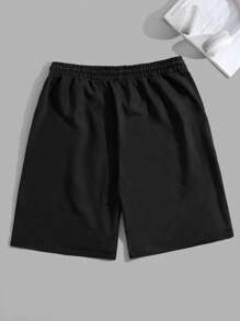 RueChic Shorts regulares para hombre con cordón y estampado de rosas en algodón