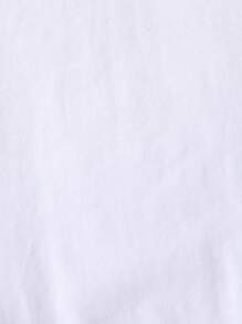 Baby Boy My First Ramadan Moon & Letter Print Minimalist Short Sleeve Bodysuit, Suitable For Ramadan, Spring/Summer - White - View 7