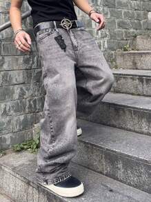 Manfinity EMRG Men's Denim Jeans - Grey - View 6