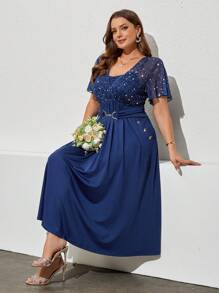 Plus Size Vrouwen Casual Eenvoudige Mode Alledaagse Jurk