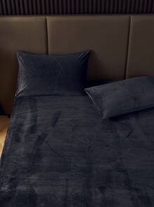 2/3 件深灰色天鹅绒床笠套装温暖柔软纯色毛绒床笠套装特大号双人床尺寸，奢华超柔软舒适床单，带 11.8 英寸深口袋，适合秋冬和春季 1 件床笠 + 1/2 件枕套宿舍床上用品返校床上用品 - 深灰色 - 查看 4