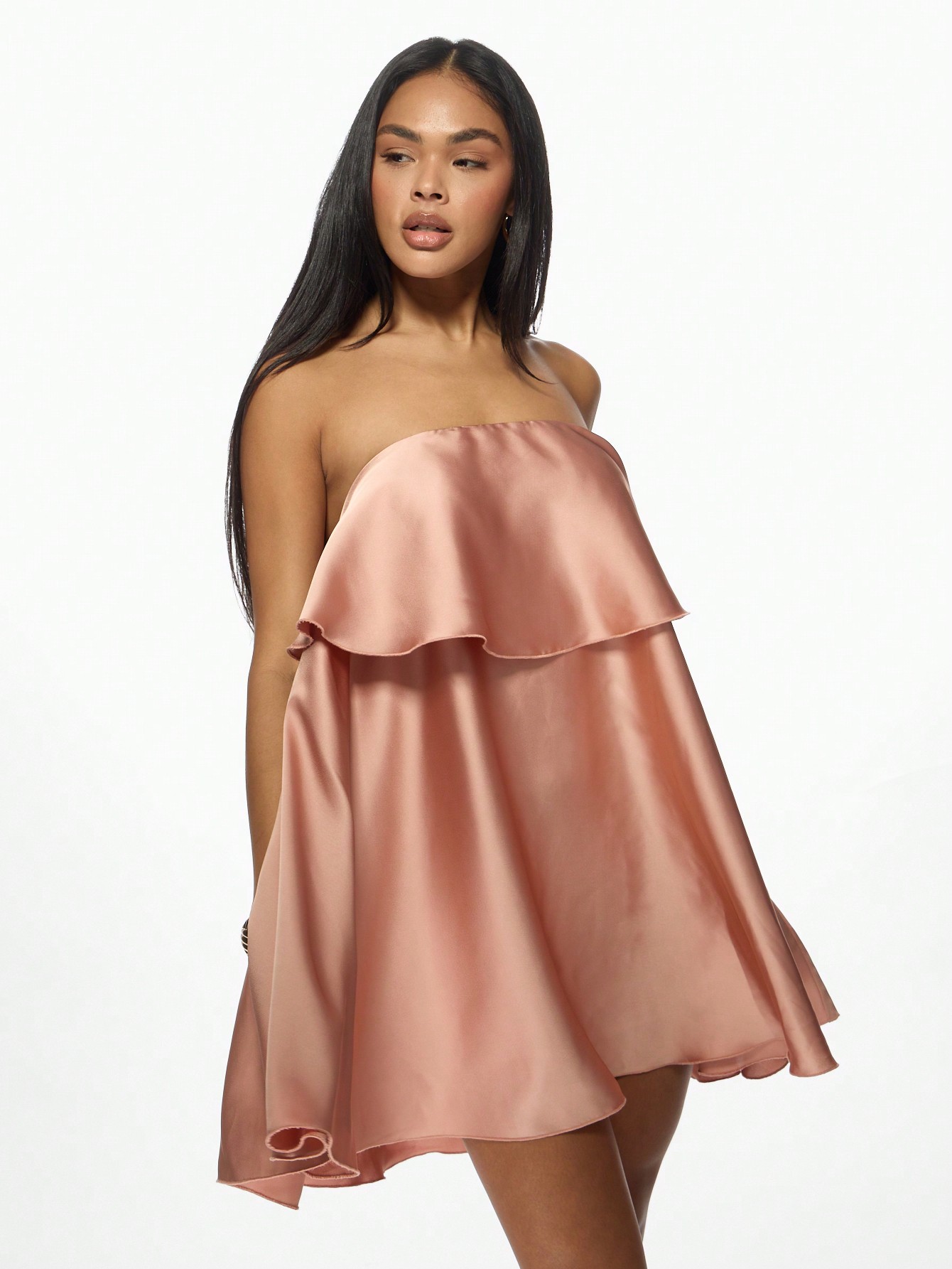 ready and ruched mesh midi dress Kaia Ruched Mesh Midi Dress – honey