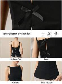 BizChic Black Elegant Women's Off Shoulder Summer Tank Top, Music Festival Blouse