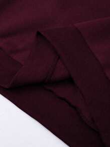 Sudadera con bordado de letras para hombre, otoño