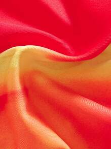 SHEIN Swim 2pcs/Set Women's Random Floral Print Sexy V-Neck Halter Wrapped Top And Triangular Bottom Casual Summer Swimwear - Multicolor - View 6