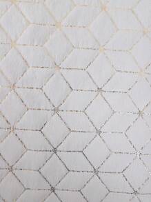 Housse de coussin en peluche métallique pour la décoration du salon et de la chambre à coucher - Blanc - Voir 5