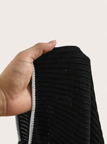 SHEIN Unity Women's Autumn And Winter Sweetheart Neck Raglan Sleeve Cropped Loose Sweater,Sweater Top