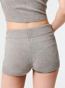 TypaGal 热销夏季针织星星数字图案厚腰带迷你短裤