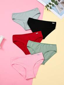 5 件套 Tween 女童糖果色简约设计舒适内裤