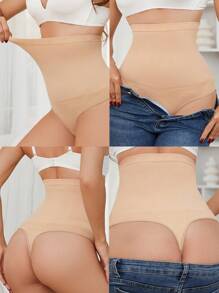 Bragas de mujer de cintura alta sin costuras con efecto moldeador