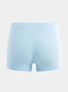 Set de 3 calzoncillos de algodón cómodos de color liso para niños