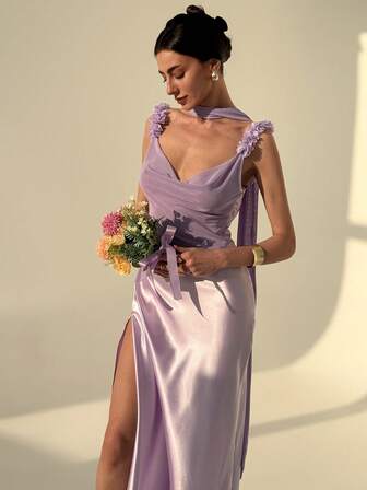Aloruh Women's Extra Long Purple Mesh Patchwork Goddess Dress, Sexy Open Back For Wedding Party Bridesmaid Mesh Dress Summer Summer Outfits For Women Modest Backless/ Open Back Beach Outfits For Woman Beach,Summer Dresses,Lavender Dress
Spring Clothes