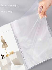 1 件 A4 尺寸透明内套文件整理器，容量大，适合学生或办公室使用，包装将随机发送，返校必备品，感恩节、圣诞节、生日万圣节装饰的创意礼物