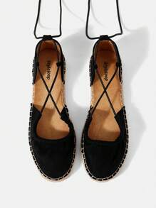 Styleloop Women's Flat Slip-On Shoes, Boho Style, Retro American, Bohemian, Western, Music Festival, Party Outfit For Christmas - Black - View 5