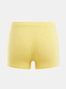 Set de 3 calzoncillos de algodón cómodos de color liso para niños