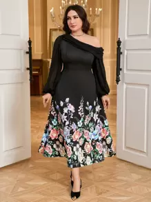 Modelyn Plus Size Simple Fashion Casual Everyday Dress