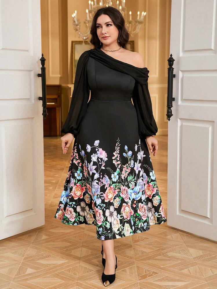 Modelyn Vestido casual sencillo de moda para talla grande para uso diario - Multicolor - Añade 3