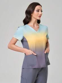 TaskEZ Simple & Fashionable Casual Daily Scrub Uniform Set