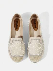 Styleloop Chaussures plates à enfiler pour femmes, style bohème, rétro américain, bohème, western, festival de musique, tenue de fête