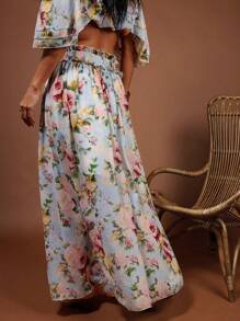 COSMINA 女士优雅度假雪纺印花休闲度假裙，春夏 - 彩色 - 查看 2