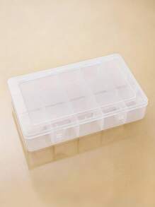 SHEIN 15 Grid Large Clear Plastic Storage Organizer, Perfect For Jewelry, Crafts, And More, Gift For Valentine's Day - Clear - View 3