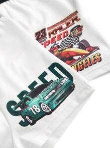 4pcs/Pack Tween Boy Car Printed Boxer Briefs - Multicolor - View 6