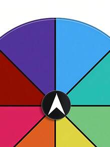 [Reusable Board] 1pc Equally Distributed 8-Wedge Color PP Erasable Lottery Board, Spinning Wheel For Christmas Party, Friends Gathering Party Tabletop Small Games, Raffle Spin Wheel, Bar Entertainment Activities Props, Carnival Games Tabletop Spinning Roulette, Editable Interactive Casino Prize Spinning Wheel