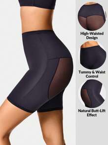 SHAPORA Định hình cơ thể định hình eo cao giữa đùi Shapewear quần lót định hình mông nâng bụng-Kiểm soát eo đùi - màu đen - Xem 1