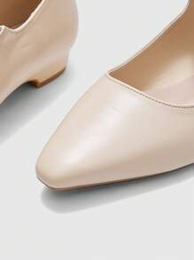 CUCCOO BIZCHIC Women's Adjustable Mary Jane Flat Shoes - Apricot - View 3