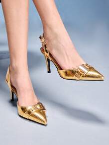 Cuccoo CUCCOO GRLICON Women's Y2K Punk Style High Heel Pumps, Suitable For Motorcycle, Cool Girl, Halloween, Christmas, Party Outfits