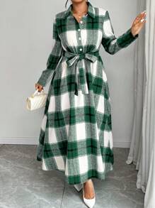 Calvaya 大码休闲日常连衣裙，简约而时尚