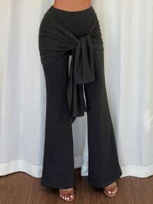 Chiquease Pantalones casuales elegantes de diseño que estilizan y afilan la cintura