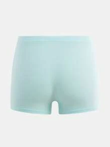 Set de 3 calzoncillos de algodón cómodos de color liso para niños