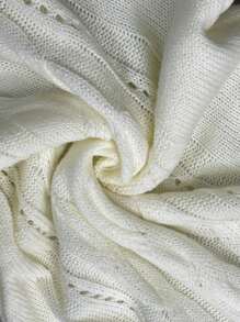 INAWLY Solid Color Knit Long Sleeve Dress, Minimalist Style For Daily & Casual Wear Fall Cloth For Women - Beige - View 7