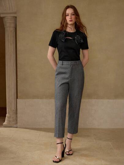 MOTF PREMIUM PANTALONES DE TRAJE CON PINZA PLANCHADA A MEDIDA