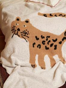 Joivida 1 pieza Manta de franela con borde medio de gato beige, manta suave para siesta en la oficina, sofá, aire acondicionado, manta de punto para cama, comodidad para la hora de acostarse, suministros de hotel de alta gama, decoración de Bed and Breakfast, regalo de inauguración de casa