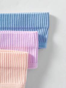 SHEIN 6 条装 少女简约舒适柔软亲肤中腰三角内裤