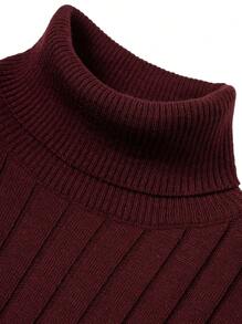 RueChic Men's High Neck Slim Fit Sweater